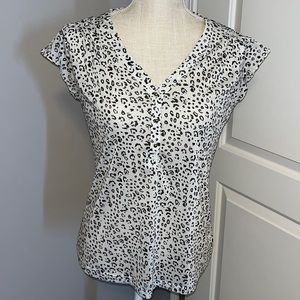 Limited Sheer Animal Print top - Size M